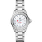 Rutgers Women's TAG Heuer Steel Aquaracer with Diamond Dial & Bezel Shot #2