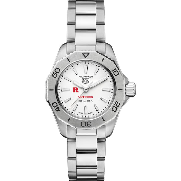 Rutgers Women&#39;s TAG Heuer Steel Aquaracer with Silver Dial Shot #2
