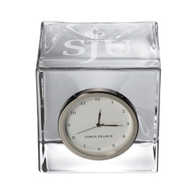 Saint Joseph's Glass Desk Clock by Simon Pearce Shot #1