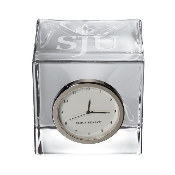 Saint Joseph's Glass Desk Clock by Simon Pearce Shot #1