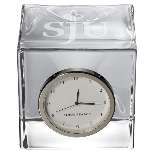 Saint Joseph's Glass Desk Clock by Simon Pearce Shot #2