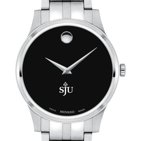 Saint Joseph's Men's Movado Collection Stainless Steel Watch with Black Dial Shot #1
