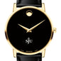 Saint Joseph's Men's Movado Gold Museum Classic Leather Shot #1