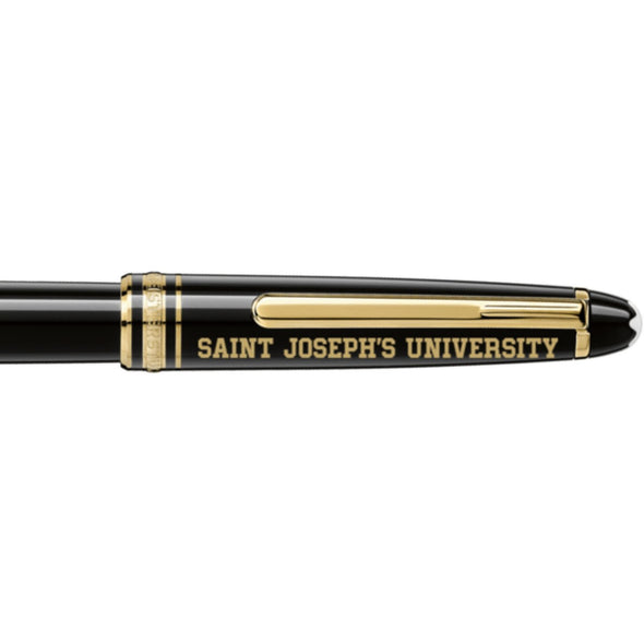 Saint Joseph&#39;s Montblanc Meisterstück Classique Rollerball Pen in Gold Shot #2