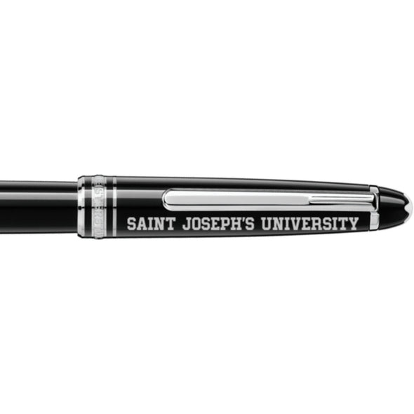 Saint Joseph&#39;s Montblanc Meisterstück Classique Rollerball Pen in Platinum Shot #2