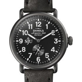 Saint Joseph&#39;s Shinola Watch, The Runwell 41mm Black Dial Shot #1