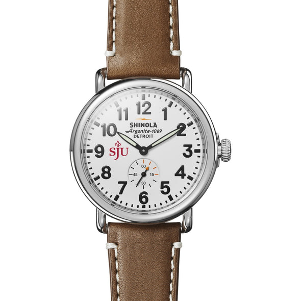 Saint Joseph&#39;s Shinola Watch, The Runwell 41mm White Dial Shot #2