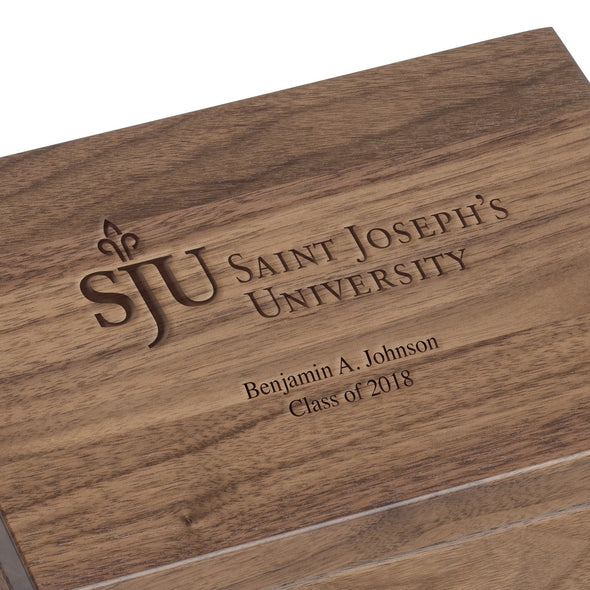 Saint Joseph's Solid Walnut Desk Box Shot #2