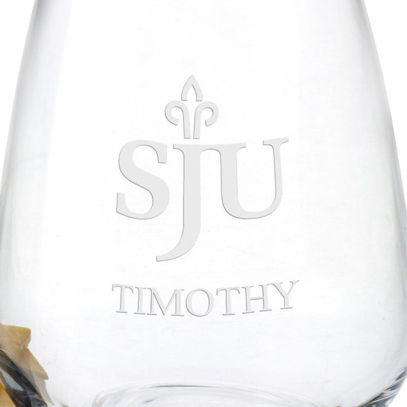 Saint Joseph&#39;s Stemless Wine Glasses - Set of 2 Shot #3