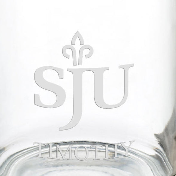 Saint Joseph&#39;s University 13 oz Glass Coffee Mug Shot #3