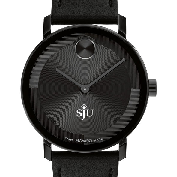 Saint Joseph's University Men's Movado BOLD with Black Leather Strap Shot #1