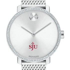 Saint Joseph's Women's Movado Bold with Crystal Bezel & Mesh Bracelet Shot #1