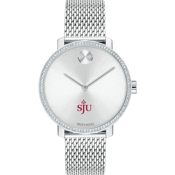 Saint Joseph's Women's Movado Bold with Crystal Bezel & Mesh Bracelet Shot #2