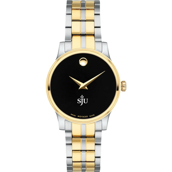 Saint Joseph's Women's Movado Collection Two-Tone Watch with Black Dial Shot #2