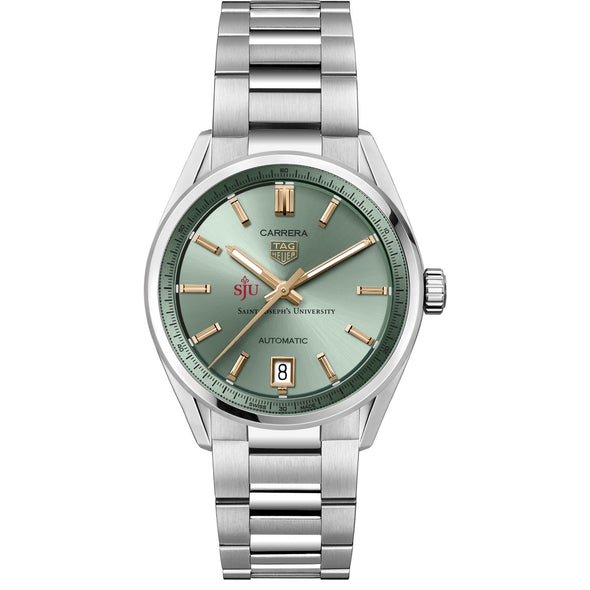 Saint Joseph's Women's TAG Heuer Steel Carrera with Green Dial Shot #2
