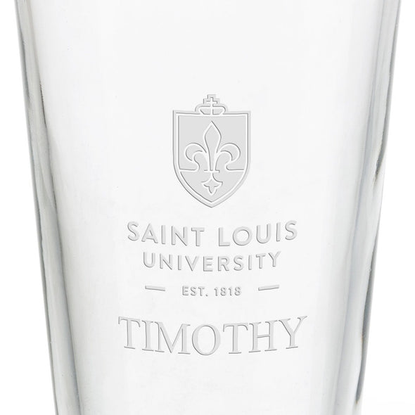 Saint Louis University 16 oz Pint Glass- Set of 2 Shot #3