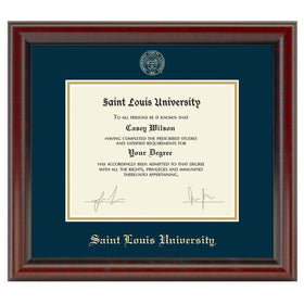 Saint Louis University Diploma Frame, the Fidelitas Shot #1