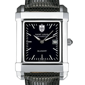 Saint Louis University Men's Black Quad with Leather Shot #1