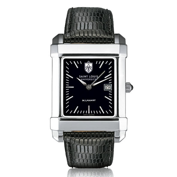 Saint Louis University Men's Black Quad with Leather Shot #2