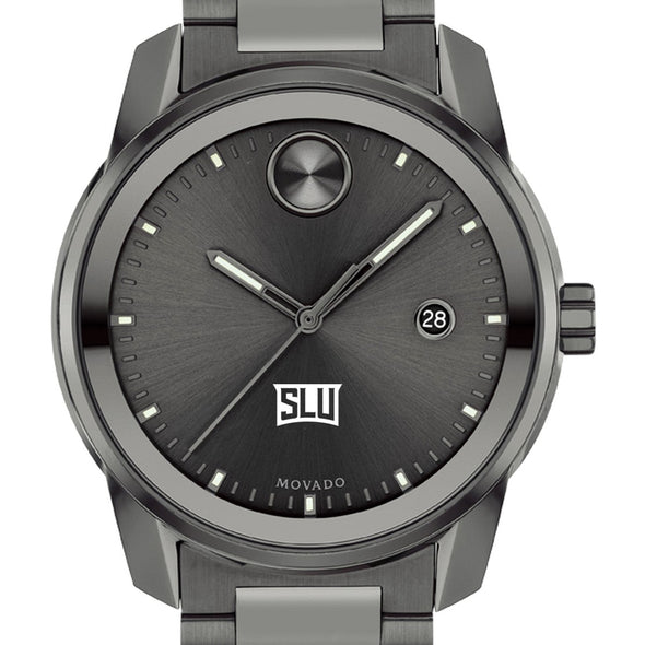 Saint Louis University Men's Movado BOLD Gunmetal Grey with Date Window Shot #1