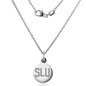 Saint Louis University Necklace with Charm in Sterling Silver Shot #2