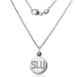 Saint Louis University Necklace with Charm in Sterling Silver Shot #2