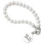 Saint Louis University Pearl Bracelet with Sterling Silver Charm Shot #1