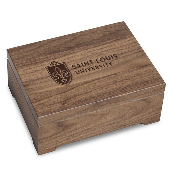Saint Louis University Solid Walnut Desk Box Shot #1