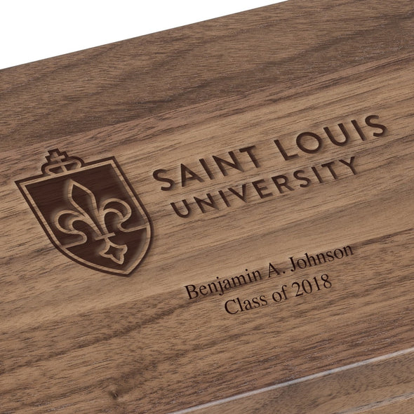 Saint Louis University Solid Walnut Desk Box Shot #3