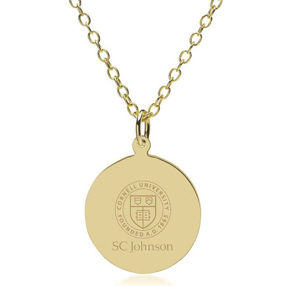 SC Johnson College 14K Gold Pendant & Chain Shot #1