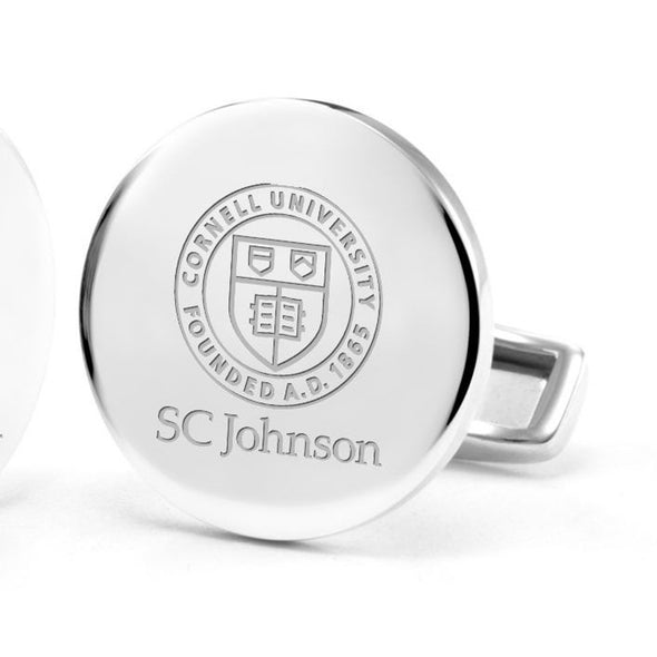 SC Johnson College Cufflinks in Sterling Silver Shot #2