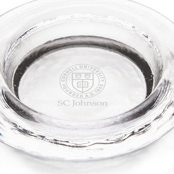 SC Johnson College Glass Wine Coaster by Simon Pearce Shot #2