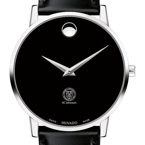 SC Johnson College Men&#39;s Movado Museum with Leather Strap Shot #1