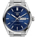 SC Johnson College Men's TAG Heuer Carrera with Blue Dial & Day-Date Window
