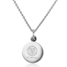 SC Johnson College Necklace with Charm in Sterling Silver Shot #1