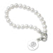 SC Johnson College Pearl Bracelet with Sterling Silver Charm