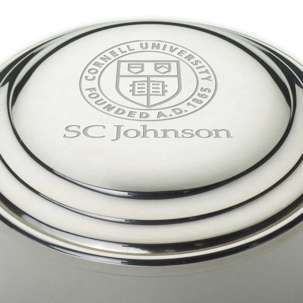 SC Johnson College Pewter Keepsake Box Shot #2