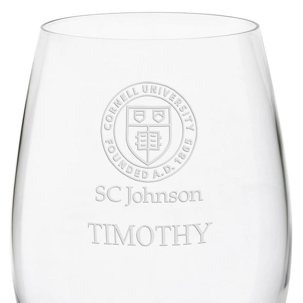 SC Johnson College Red Wine Glasses - Set of 2 Shot #3