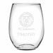SC Johnson College Stemless Wine Glasses Made in the USA - Set of 2