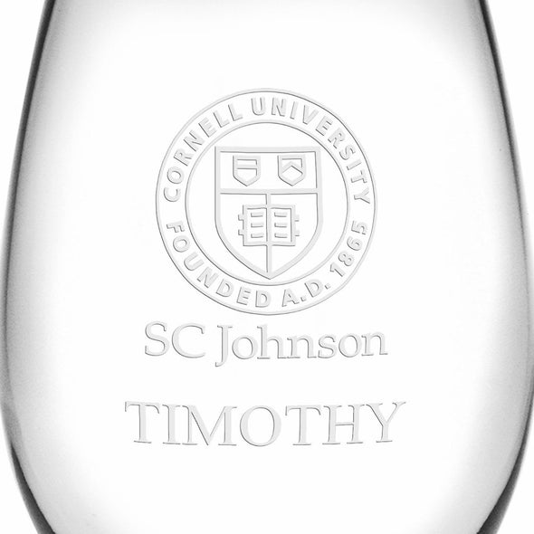 SC Johnson College Stemless Wine Glasses Made in the USA - Set of 2 Shot #3