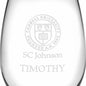 SC Johnson College Stemless Wine Glasses Made in the USA - Set of 2 Shot #3