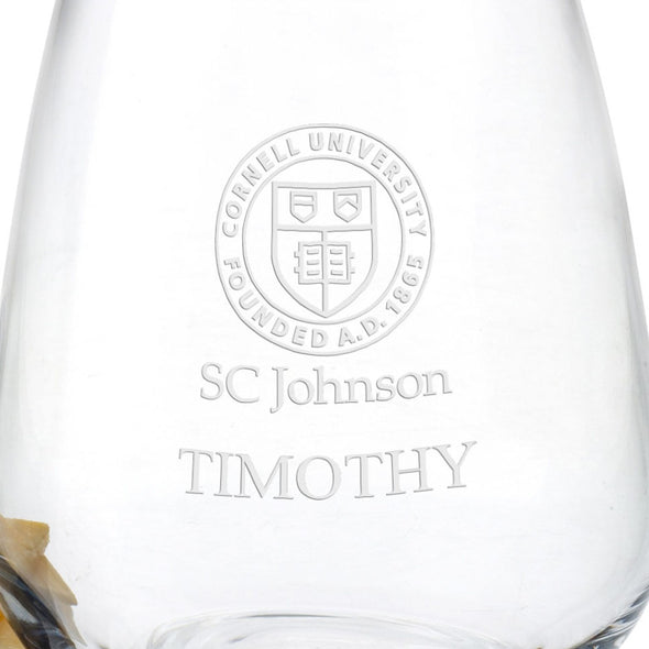 SC Johnson College Stemless Wine Glasses - Set of 2 Shot #3