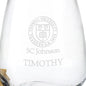 SC Johnson College Stemless Wine Glasses - Set of 4 Shot #3