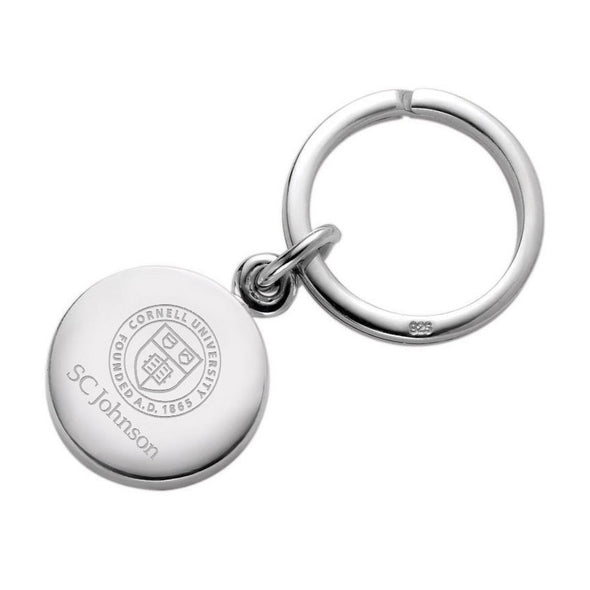 SC Johnson College Sterling Silver Insignia Key Ring Shot #1
