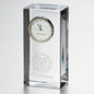 SC Johnson College Tall Glass Desk Clock by Simon Pearce Shot #1