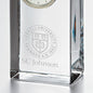 SC Johnson College Tall Glass Desk Clock by Simon Pearce Shot #2