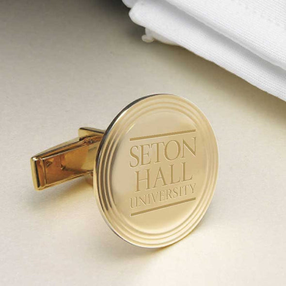 Seton Hall 14K Gold Cufflinks Shot #2