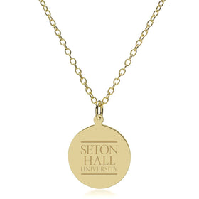 Seton Hall 14K Gold Pendant & Chain Shot #1