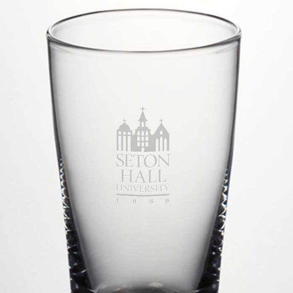 Seton Hall Ascutney Pint Glasses by Simon Pearce Shot #2