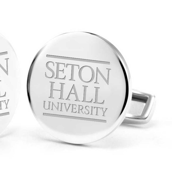 Seton Hall Cufflinks in Sterling Silver Shot #2